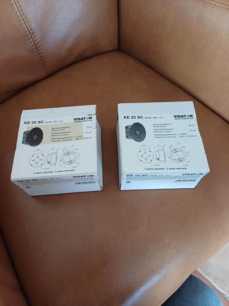 Visaton ke 25 sc, Ophalen of Verzenden, Minder dan 60 watt, Overige typen, Overige merken