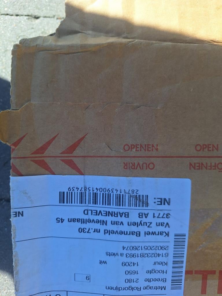 Nieuwe Karwei Rolgordijnen Wit - 2180x1650mm, Ophalen, Wit, Nieuw, 200 cm of meer