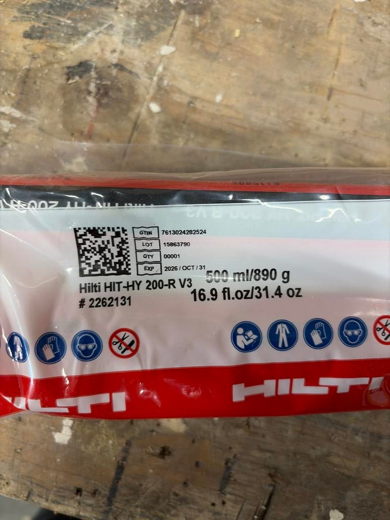 Hilti HIT-HY 200-R V3 Injectiemortel - Nieuw, Ophalen, Nieuw