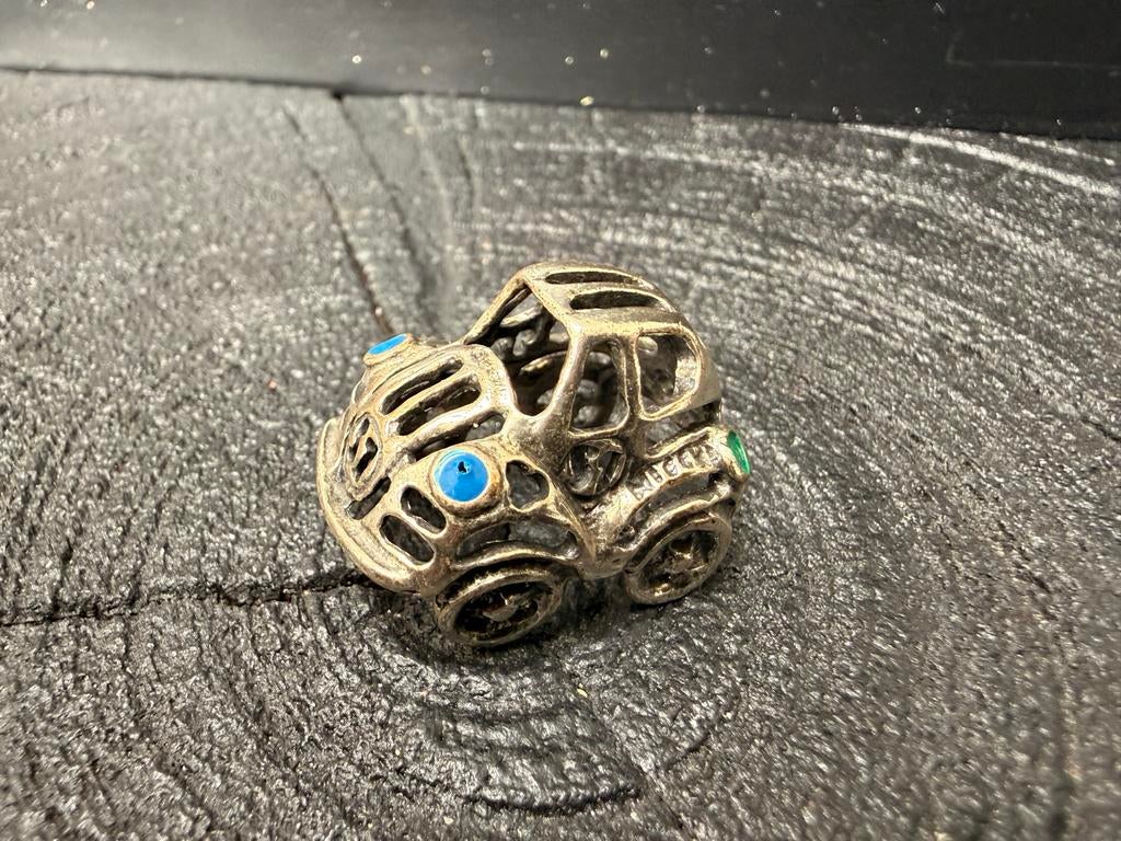 Zilveren miniatuur auto/kever 800, Ophalen of Verzenden, Zilver