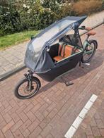 Lovens Explorer S75+ bakfiets Moss Green 400Wh, 4 kinderen of meer, Huif, Zo goed als nieuw, Ophalen