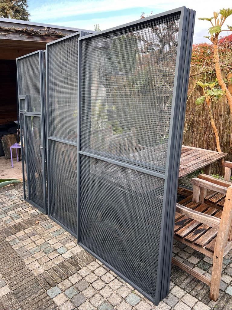 Volière panelen 13 stuks antraciet gelakt., Dieren en Toebehoren, Ophalen, Overige typen