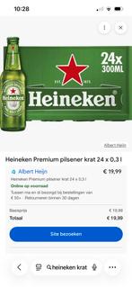2x heineken krat gevuld. Goed tot eind mei 2026:, Ophalen