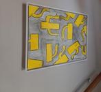 Klaas Gubbels - Koffiekannen Geel - Schilderij op paneel, Ophalen of Verzenden