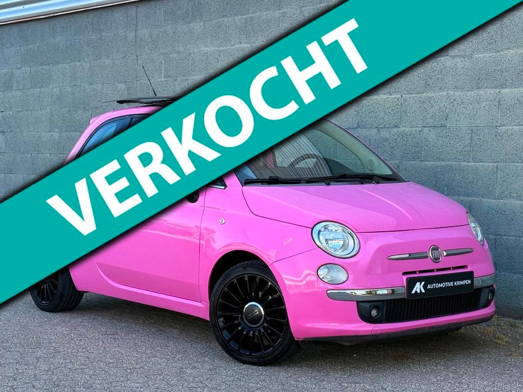 Fiat 500 1.2 Lounge | Panoramadak | Navi | Leer | Stuurbed |, Auto's, Fiat, Euro 5, Gebruikt, 1242 cc, 840 kg