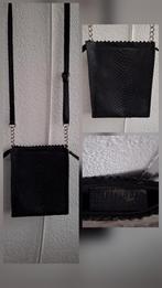 My paperbag Myomy, zwart leren tasje, Ophalen of Verzenden, Gebruikt, Zwart, Schoudertasje