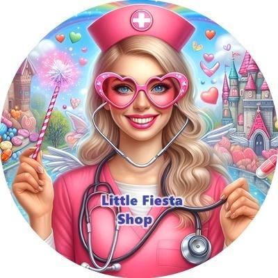 L1347 icing frosting zuster 19cm eetbare taart print top, Hobby en Vrije tijd, Taarten en Cupcakes maken, Nieuw, Versiering, Taarten