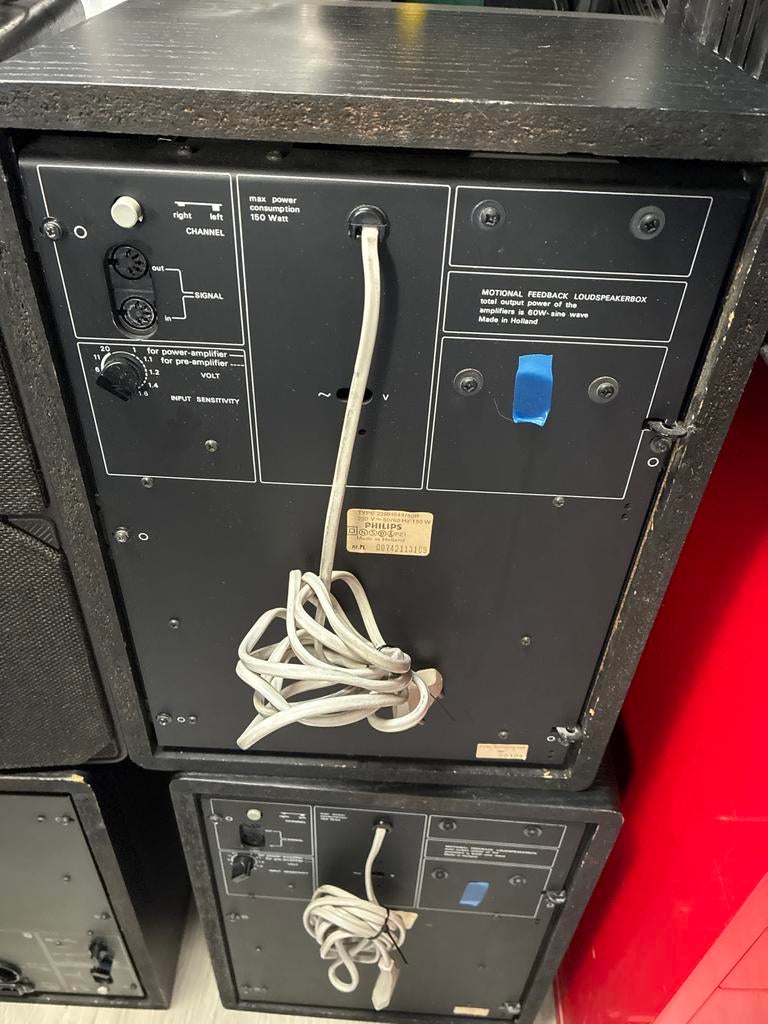 Mooie set MFB speakers - Philips 544, Audio, Tv en Foto, Luidsprekers, Gebruikt, Front, Rear of Stereo speakers, 120 watt of meer