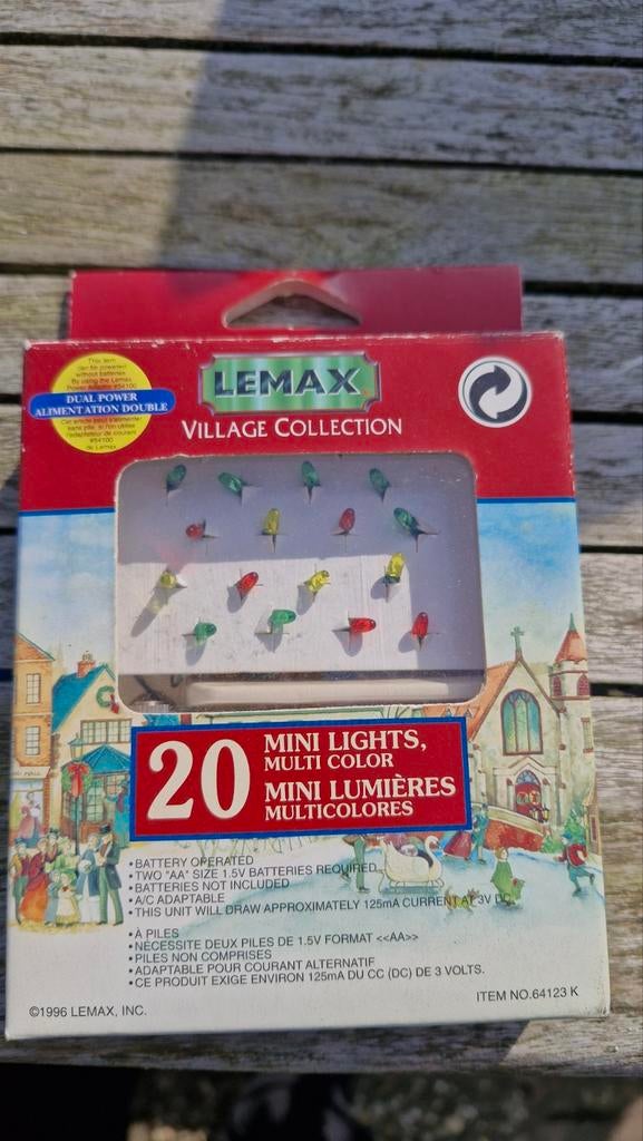 Lemax Village Collection 20 Mini Multikleurige Lampjes, Ophalen, Nieuw