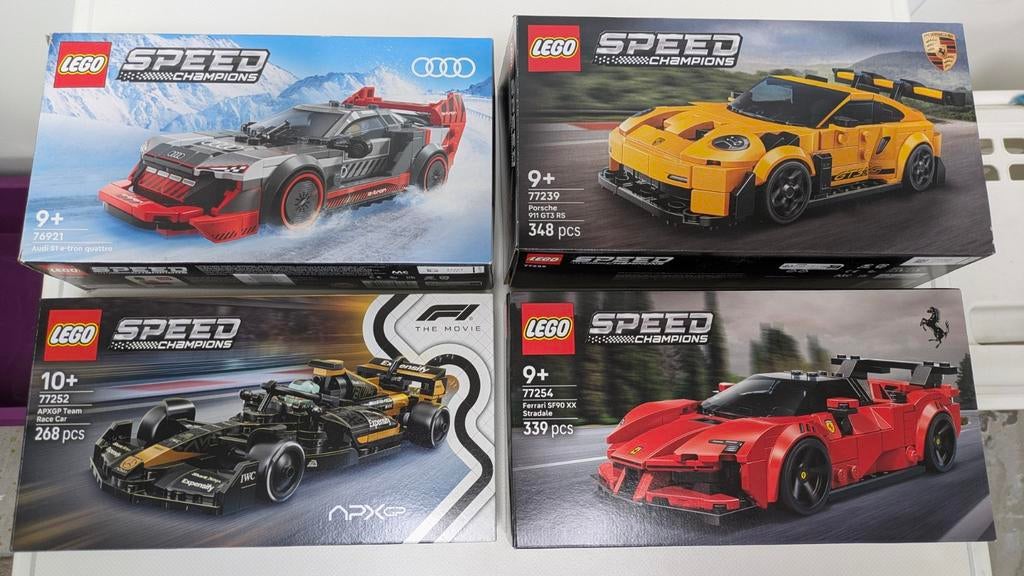Lego Speed Champions (4x), Ophalen, Lego, Zo goed als nieuw, Compleet