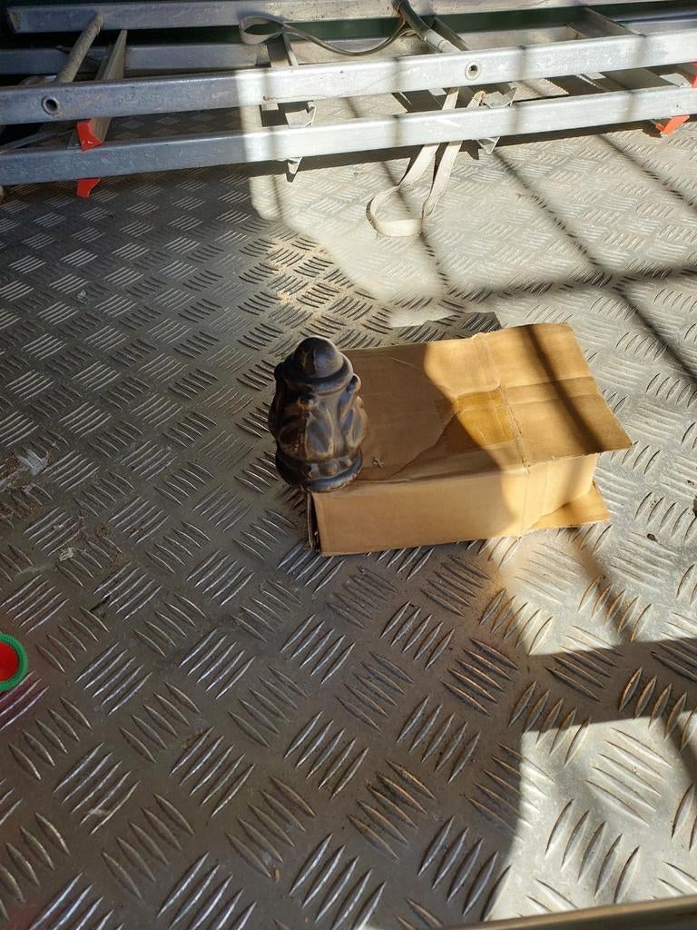 28 gegoten aluminium hek eikels, Tuin en Terras, Tuinhekken en Hekwerk, Ophalen of Verzenden, Gebruikt, Aluminium, Overige typen