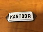 Oud Emaille bordje KANTOOR, Ophalen of Verzenden