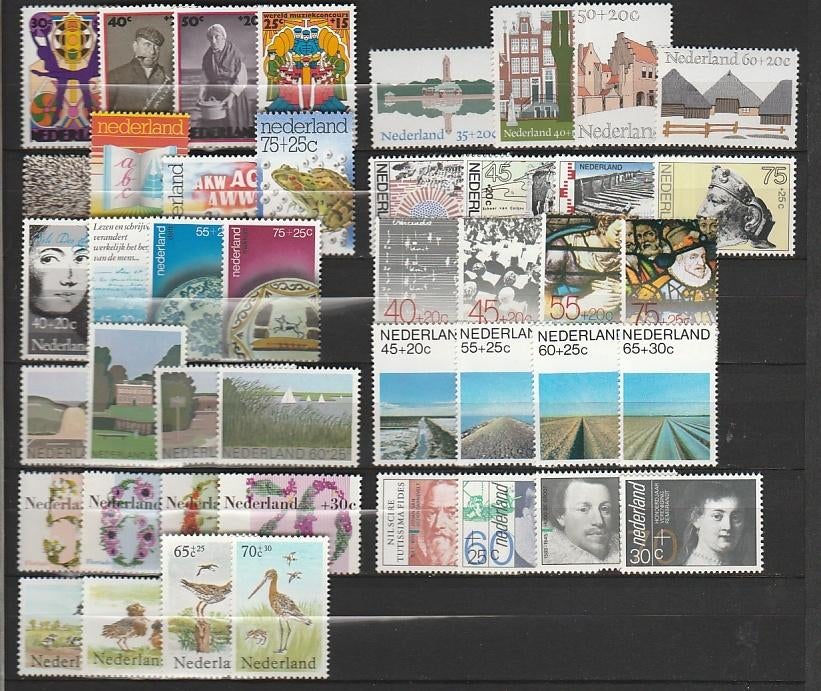 Nederland alle Zomerzegels van 1974 t/m1984 postfris, Postzegels en Munten, Postzegels | Nederland, Verzenden, Na 1940, Postfris