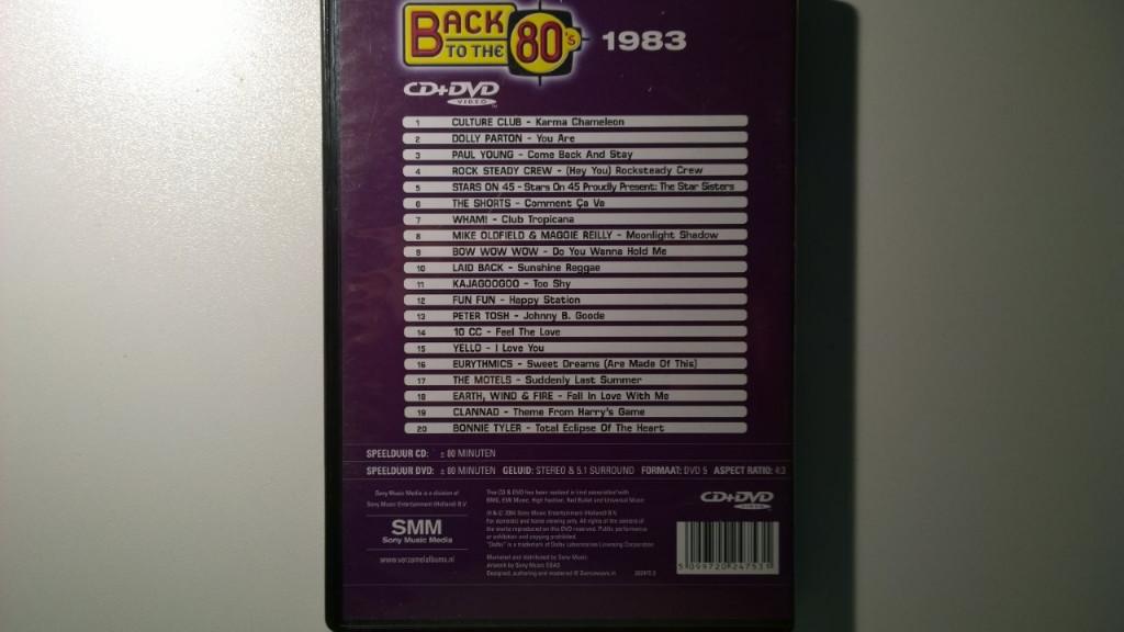 Back To The 80's 1983 (CD + DVD), Alle leeftijden, Ophalen of Verzenden, Zo goed als nieuw, Muziek en Concerten