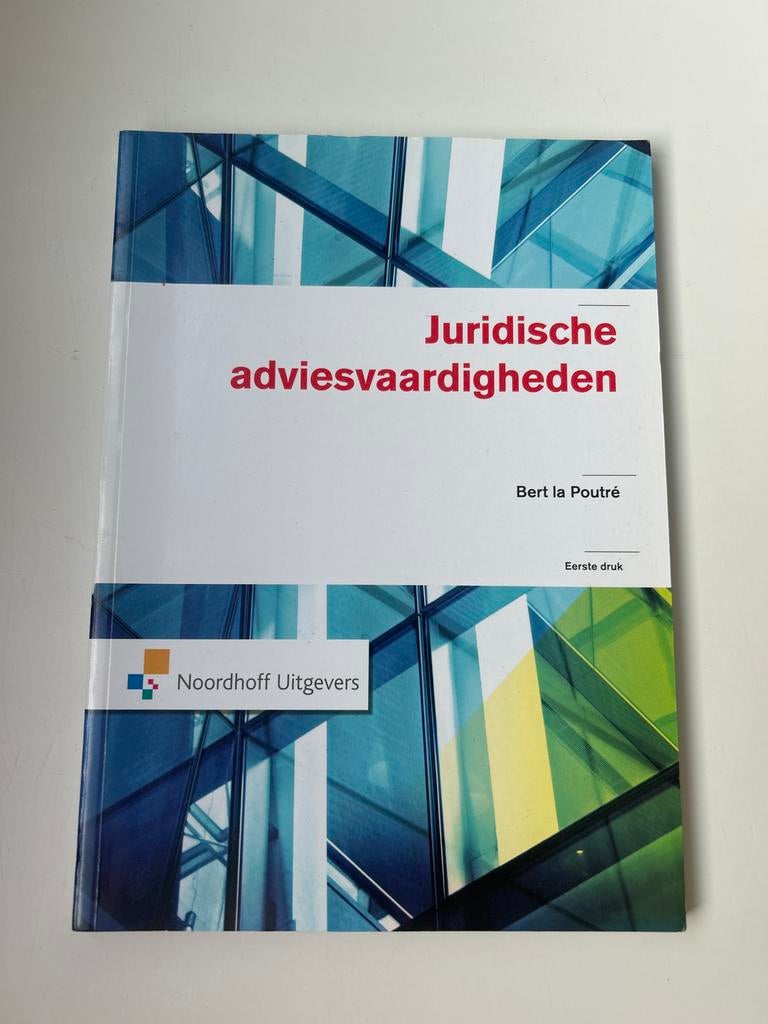 Poutre - Juridische adviesvaardigheden, Boeken, Ophalen of Verzenden, Zo goed als nieuw, Poutre