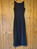 Zwarte jurk met stola, maat L, Zwart, Maat 42/44 (L), Ophalen of Verzenden, Gedragen