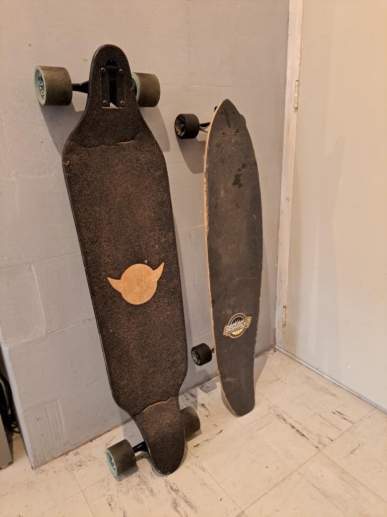 2 longboards, Ophalen, Gebruikt, Skateboard, Longboard