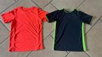 2 shirts donkerblauw en knal oranje maat 152 100% polyester, Kinderen en Baby's, Kinderkleding | Maat 152, Ophalen of Verzenden