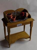 gevulde houten oppottafel /miniatuur Fennicole, Ophalen, Nieuw, Gebruiksvoorwerp