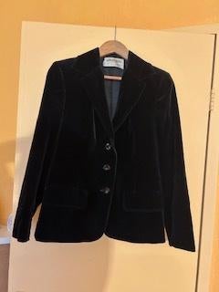 Fluwelen colbert, zwart € 25,00 maat 38, Maat 38/40 (M), Verzenden, Zwart, Zo goed als nieuw