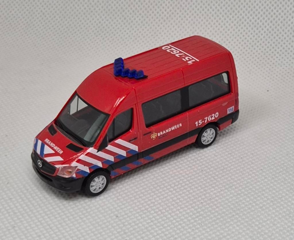 MB Sprinter Brandweer Eigenbouw, Hobby en Vrije tijd, Modelauto's | 1:87, Ophalen of Verzenden, Zo goed als nieuw, Auto, Herpa