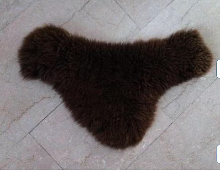 Bontje kleedje Lengte 60 cm Breedte 35 cm, Minder dan 50 cm, 50 tot 100 cm, Bruin, Ophalen of Verzenden