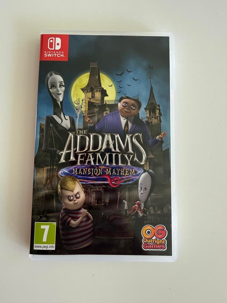 Nintendo switch spel Addams family mansion mayhem, Zo goed als nieuw, 3 spelers of meer, Vanaf 7 jaar, Ophalen