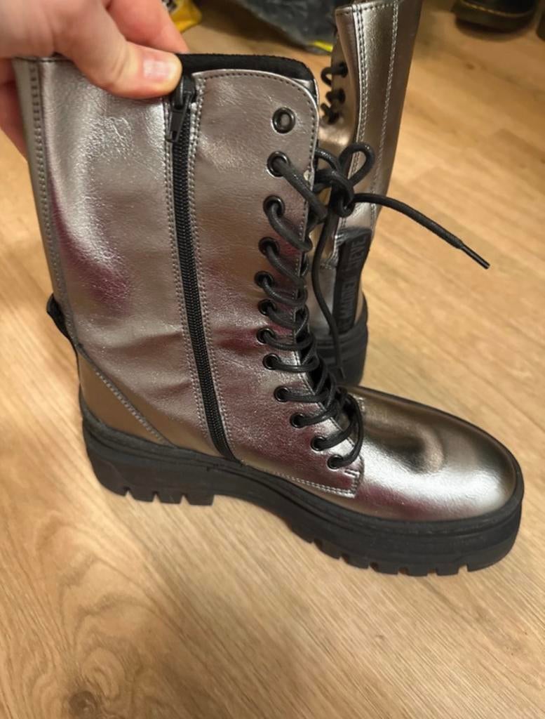 Steve Madden laarzen zilverkleurig, Ophalen of Verzenden, Nieuw, Overige kleuren, Hoge laarzen