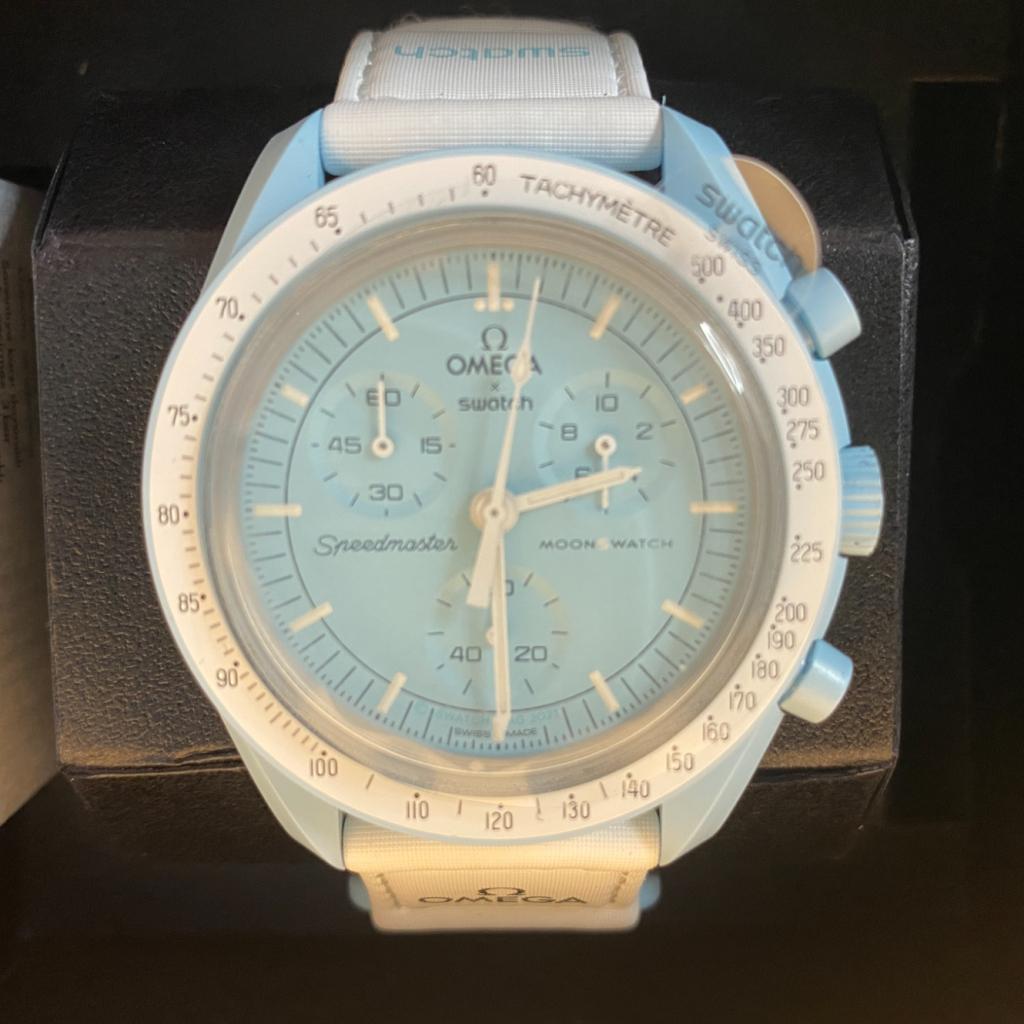 Swatch x Omega Mission To Uranus Horloge | Zeer Nette Staat, Swatch, Zo goed als nieuw, https://www.swatch.com/nl-nl/contact.html