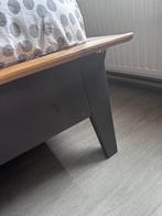 Bed, Ophalen, Tweepersoons, Zo goed als nieuw, Grijs