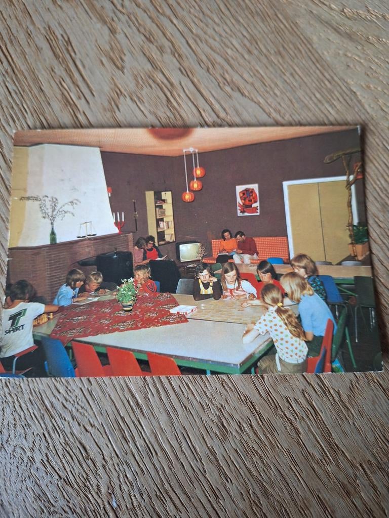 Oude ansichtkaart Kamphuis Fijn-oord Ermelo, Ophalen of Verzenden, 1960 tot 1980, Gelopen, Gelderland