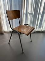 8x Vintage Schoolstoeltjes - Hout en Metaal, Huis en Inrichting, Stoelen, Ophalen, Gebruikt, Overige kleuren, Vijf, Zes of meer stoelen