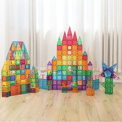 Prismtile Magnetic Tiles- Magnetisch Speelgoed –60 stuks, Kinderen en Baby's, Speelgoed | Bouwstenen, Ophalen of Verzenden, Nieuw