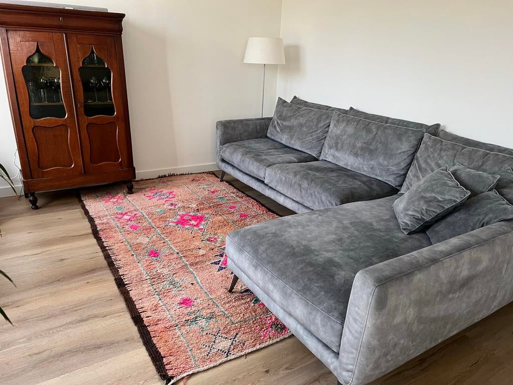 WHOONOisterwijk Hoekbank - IJsblauw, Ophalen, 250 tot 300 cm, Gebruikt, 100 tot 125 cm