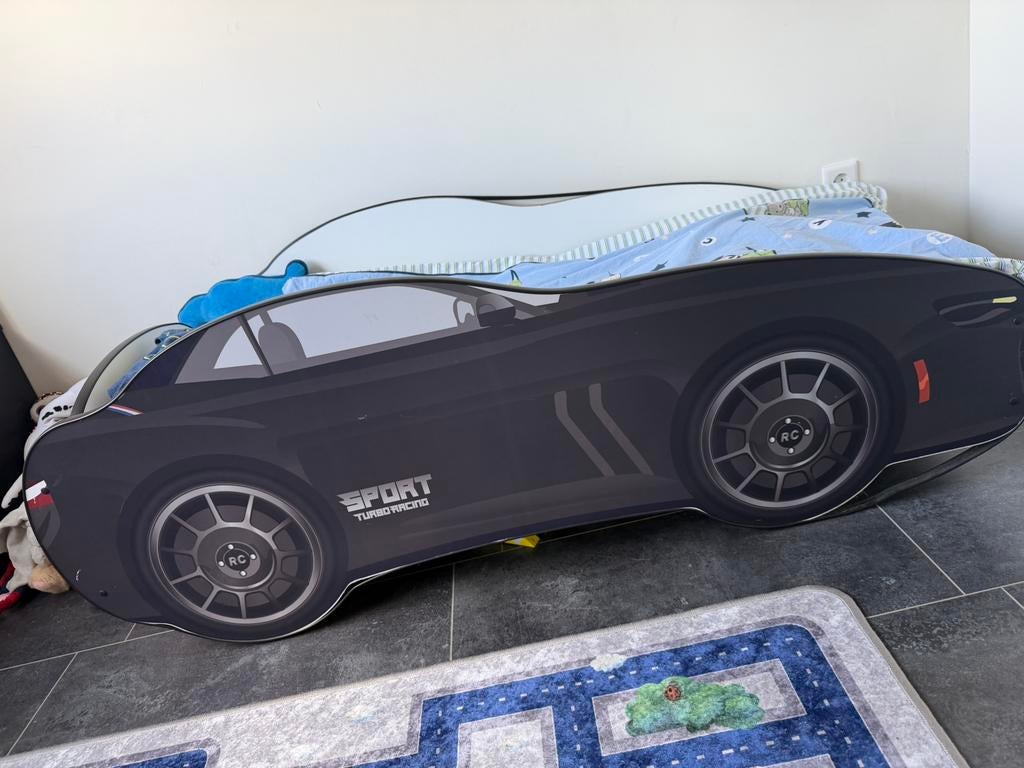 Kinder Bed  raceauto/ raceautobed, Kinderen en Baby's, Kinderkamer | Bedden, Ophalen, Zo goed als nieuw, 180 cm of meer, 85 tot 100 cm