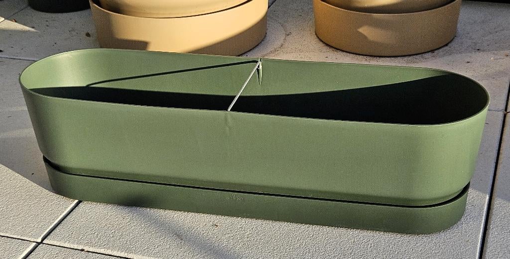 Elho greenville trough long groen, Ophalen, Kunststof, Gebruikt, Minder dan 30 cm