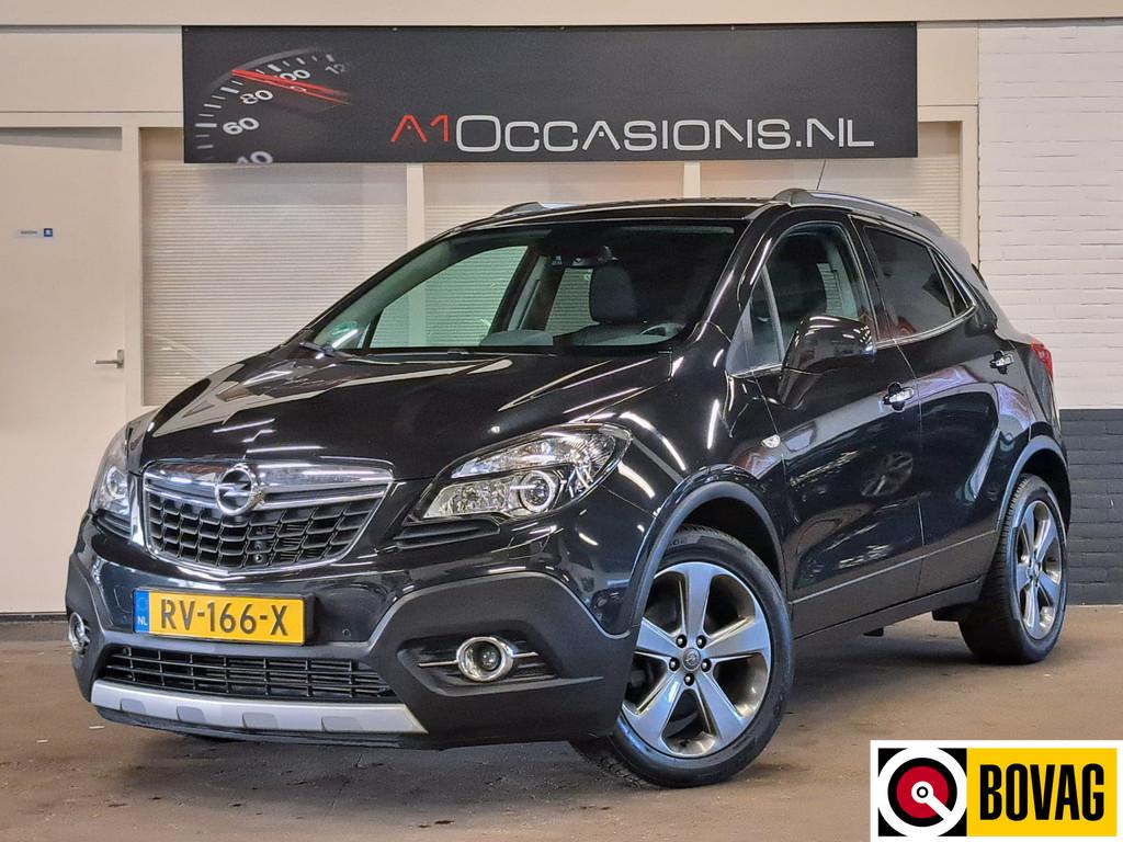 Opel Mokka 1.4 T Cosmo 4x4 + STOEL-/ STUURVERWARMING !, Auto's, Gebruikt, Zwart, 4 cilinders, Zwart