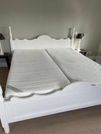 Wit houten Grange bed, Huis en Inrichting, Ophalen, Gebruikt, Landelijk/romantisch, Wit