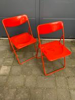 2x Vintage Ikea TED klapstoelen - rood, Ophalen, Gebruikt, Twee, Overige kleuren