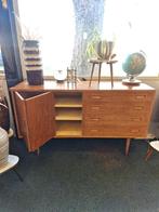 Vintage dressoir / sideboard Deens Poul Hundevad, Ophalen, Gebruikt, ., 3 of 4 laden