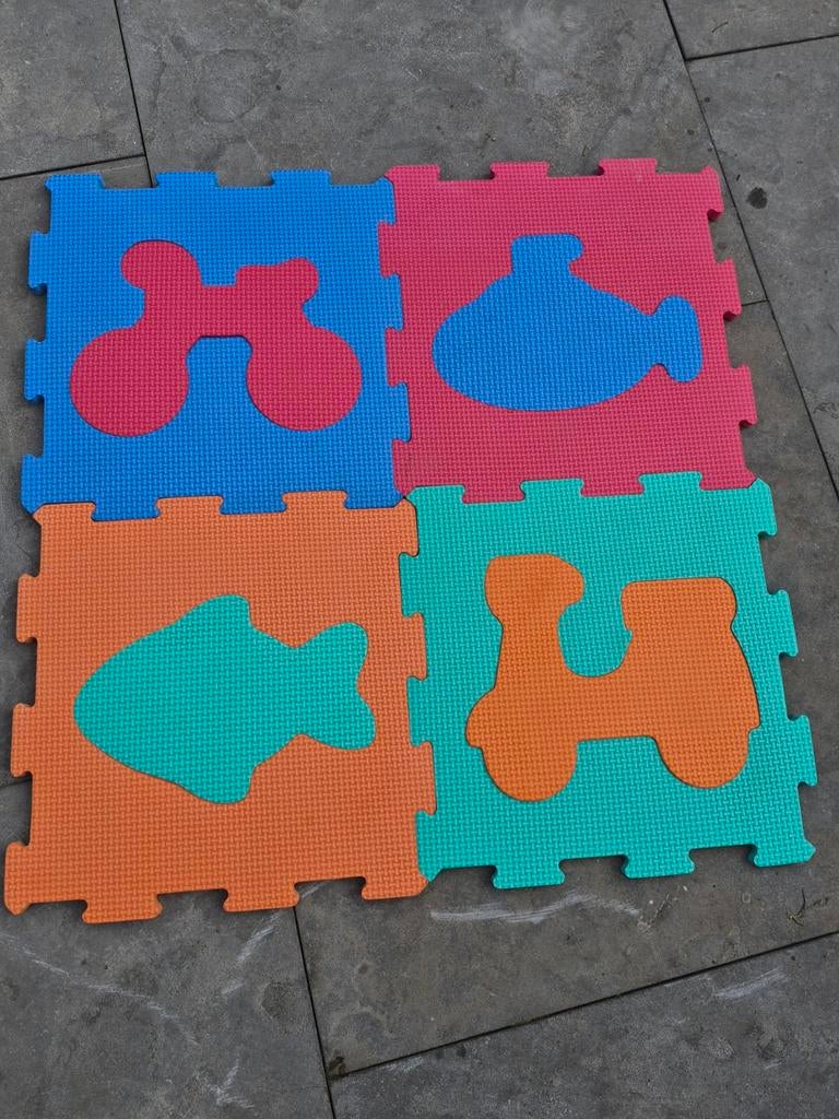 Foam tegels, Ophalen, Gebruikt