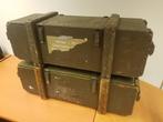 2x Houten kist defensie, Verzamelen, Militaria | Algemeen, Ophalen, Landmacht, Nederland, Kist of Geocache