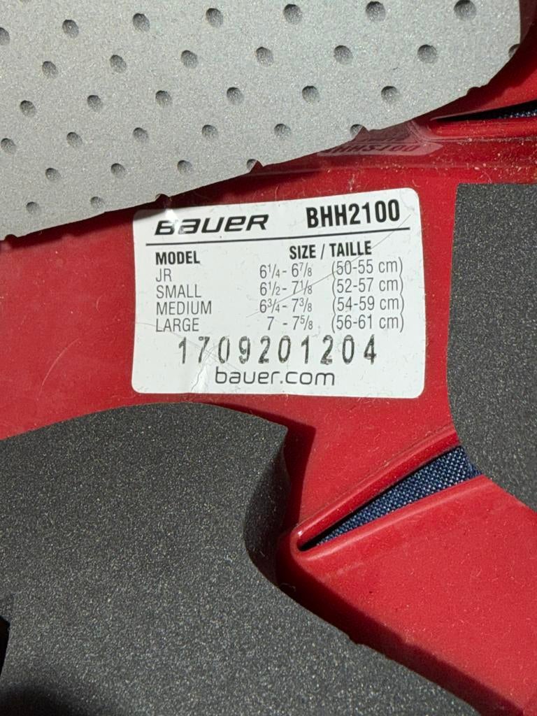 Bauer ijshockeyhelm BHH2100 rood, Ophalen of Verzenden, Gebruikt