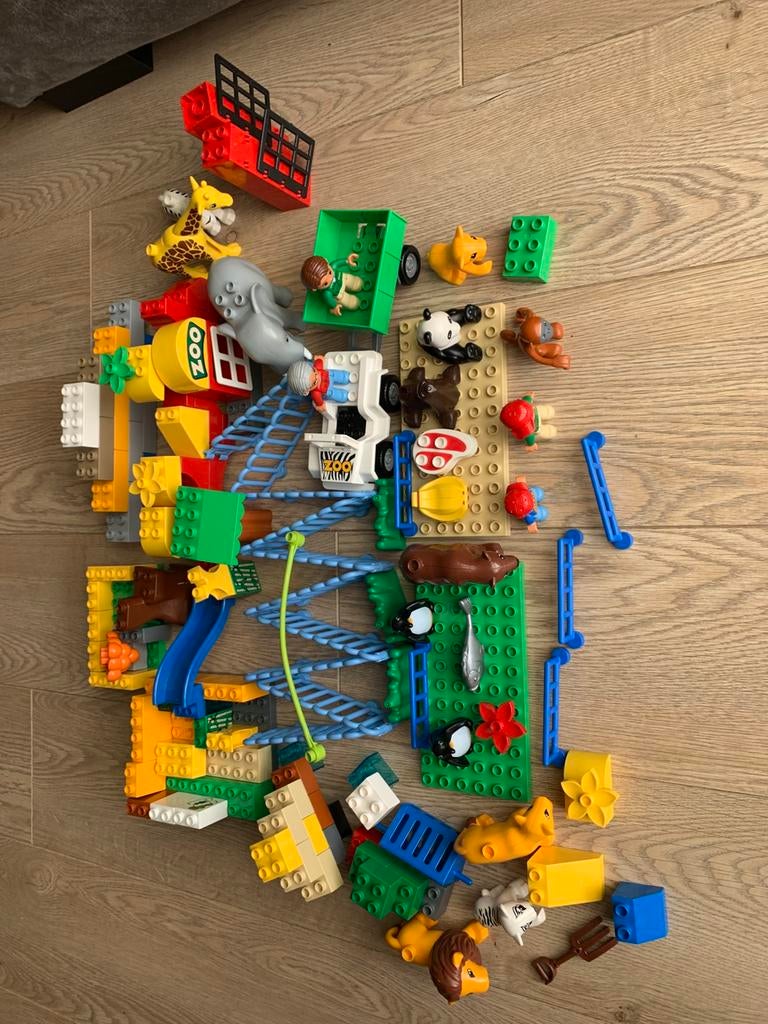 Duplo lego zoo dieren animals, Ophalen, Gebruikt, Duplo