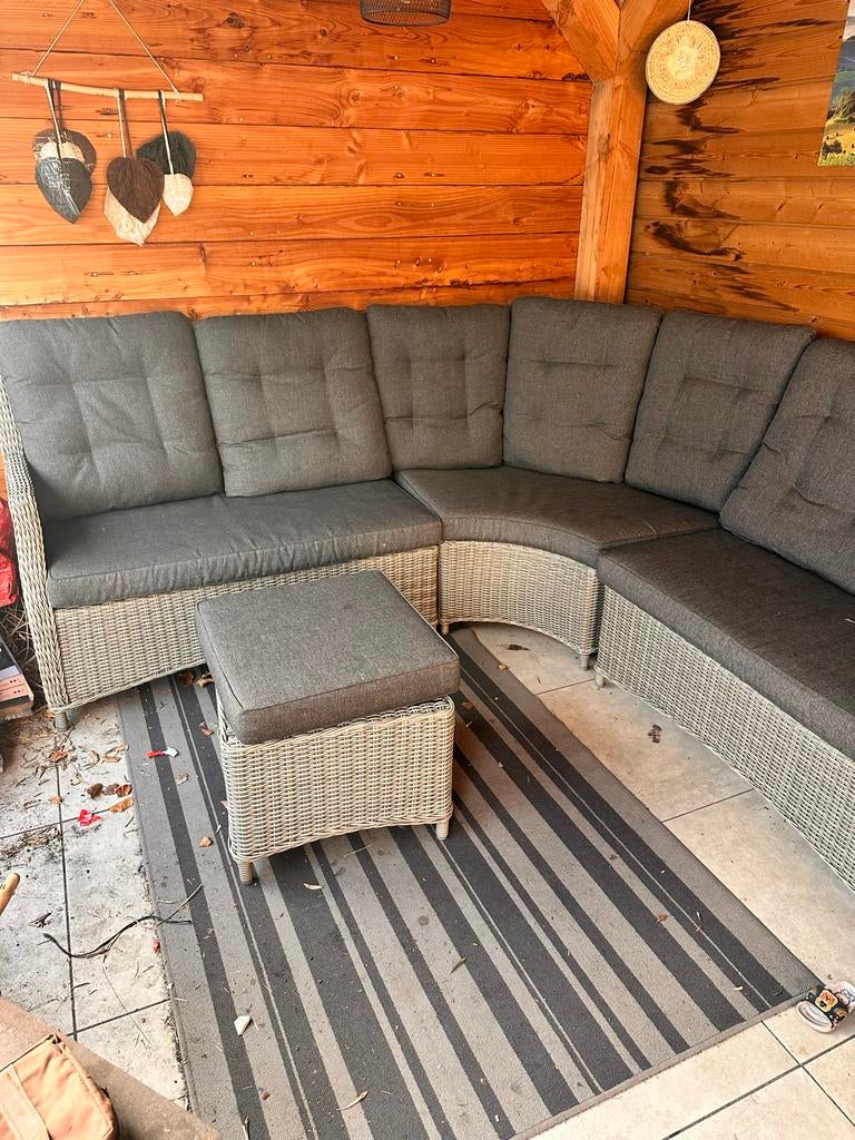 Intenso Milano hoek loungeset 4-delig (5 zits), Tuin en Terras, Ophalen, 5 zitplaatsen, Zo goed als nieuw, Loungeset