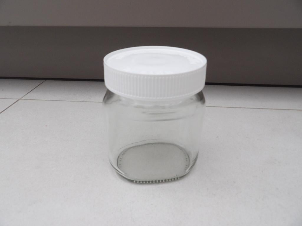 66 lege nutella potjes met wit schroef deksel 10 cm x 8 cm, Ophalen of Verzenden, Zo goed als nieuw
