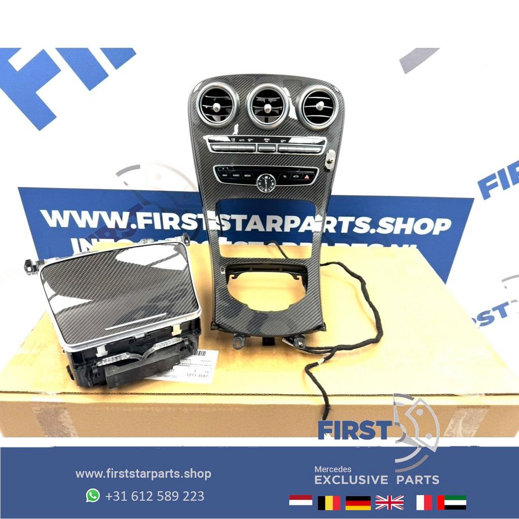 W205 W253 C63 GLC63 AMG CARBON MIDDENCONSOLE C63s GLC63s ori, Gebruikt, -, Ophalen of Verzenden, -