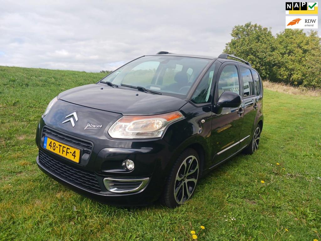 Citroen C3 Picasso 1.6 VTi Exclusive Automaat Flippers Panor, Auto's, Citroën, Euro 5, Gebruikt, 4 cilinders, Zwart