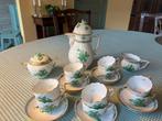 Groen Herend mokka service:,, Antiek en Kunst, Antiek | Servies compleet, Ophalen