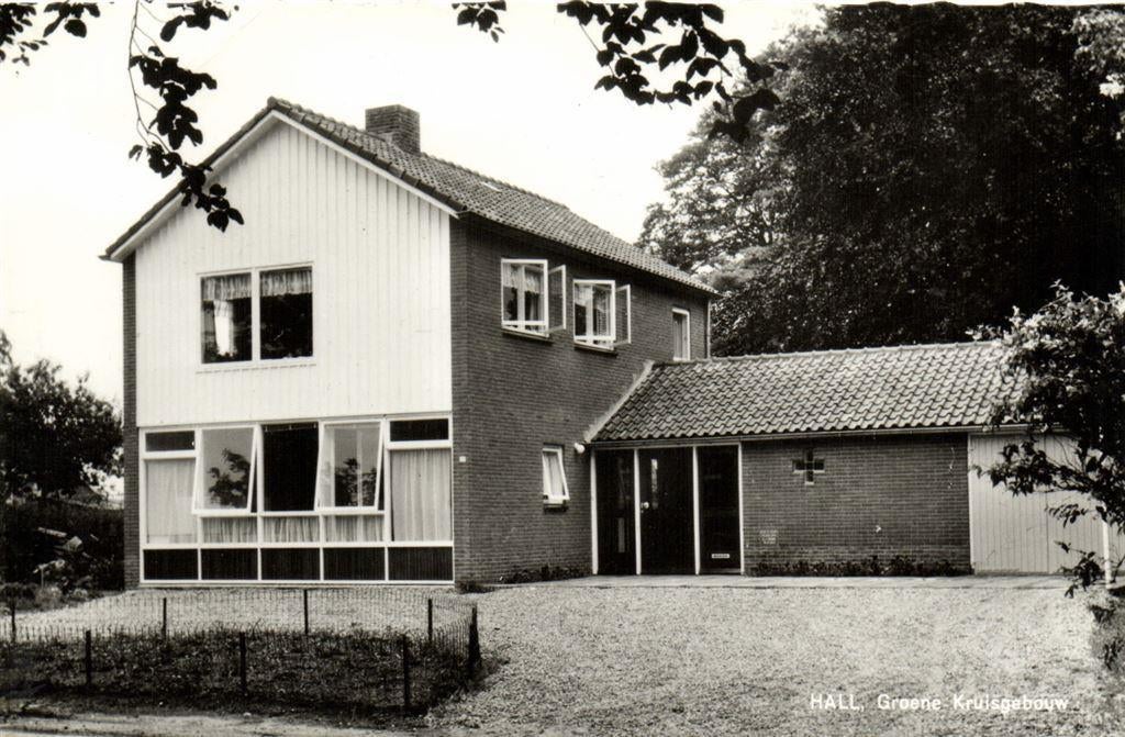 Hall, Groene Kruisgebouw - ongelopen, Verzamelen, Verzenden, Voor 1920, Ongelopen, Gelderland